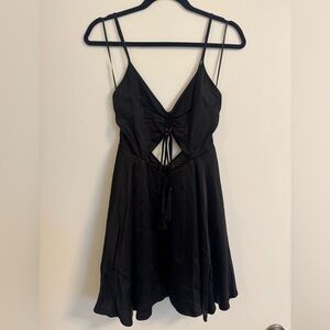 Finders Black Strappy Backless Dress with cut out